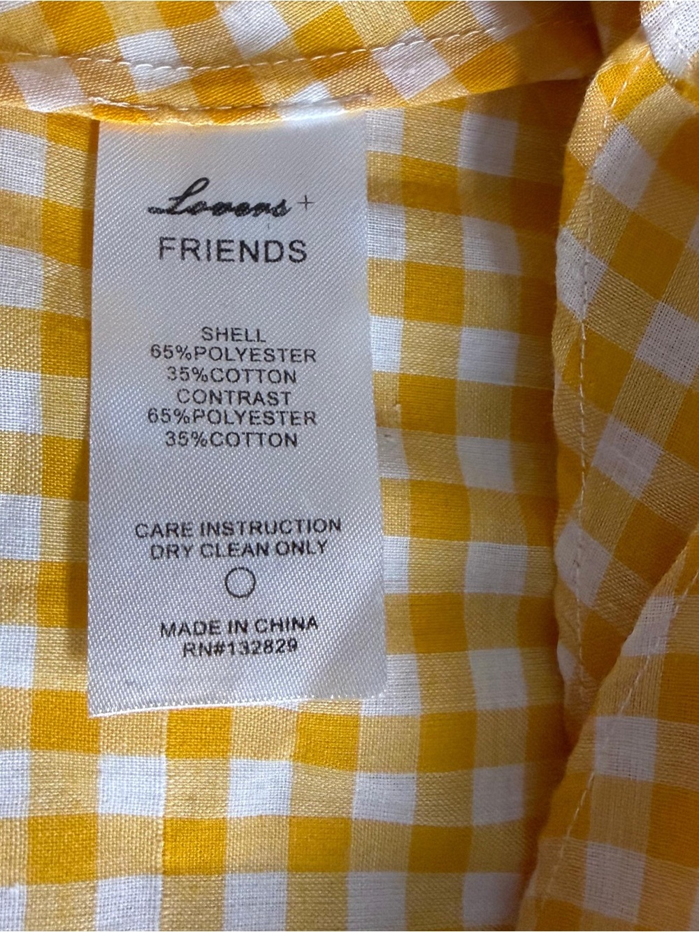 Lovers and Friends Ash white balloon sleeve tie front lined blouse sz S - Picture 10 of 11